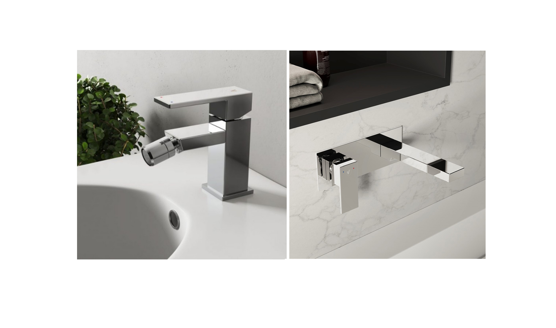 Set miscelatori serie Faro per lavabo a parete e bidet - Cerama Shop  Online di igienico-sanitari ed accessori per il bagno