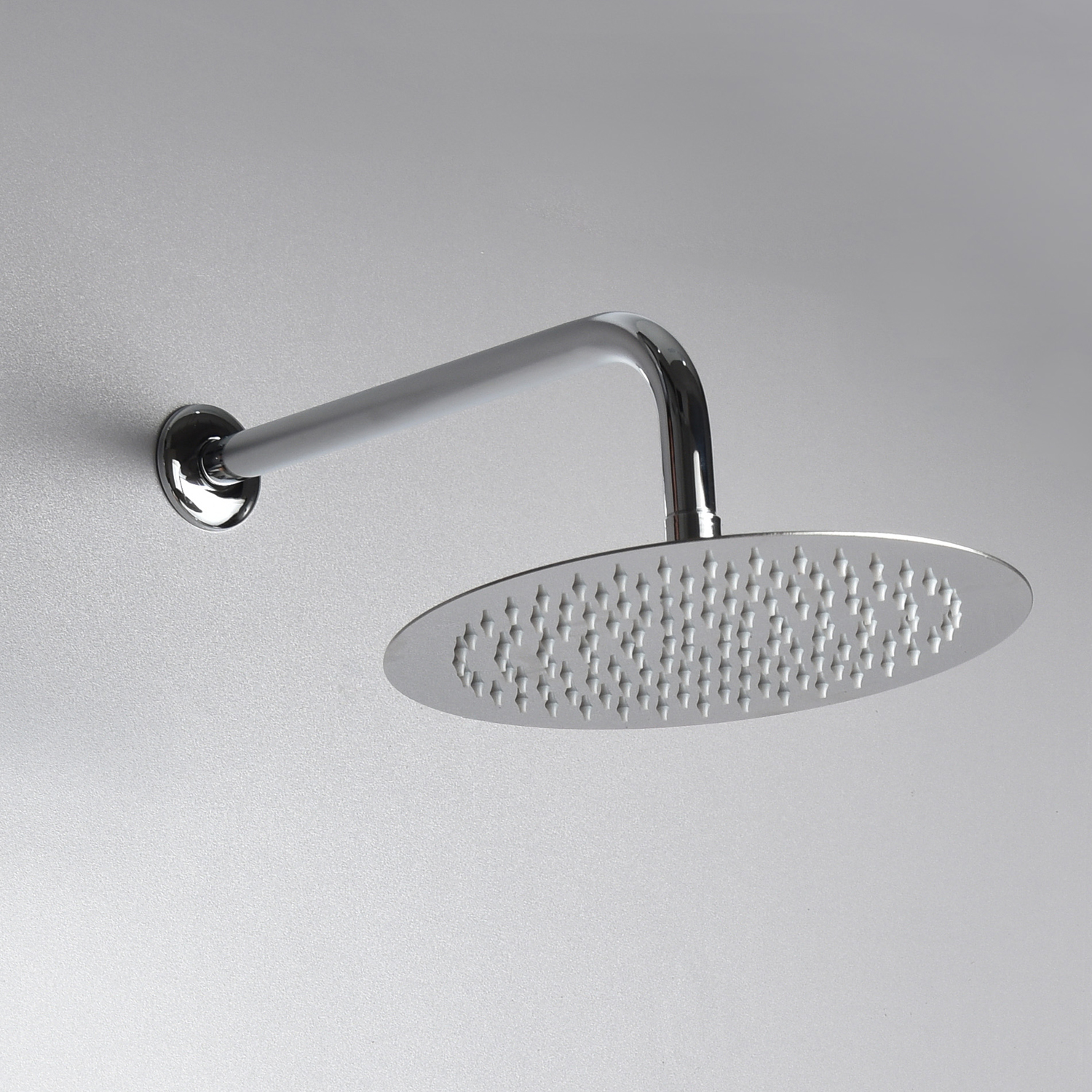 Soffione Doccia tondo in acciaio ultra slim diametro 25 cm con braccio -  Cerama Shop Online di igienico-sanitari ed accessori per il bagno