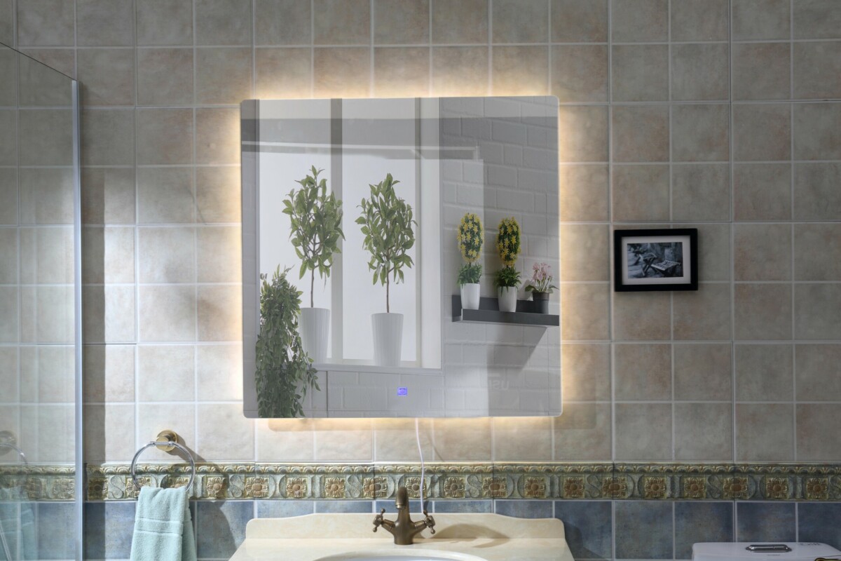 5101 2 1 scaled Specchio da bagno "CLIZIA" quadro illuminato a Led 90x90